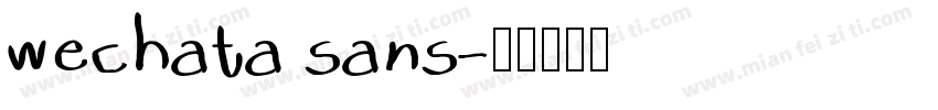 wechata sans字体转换